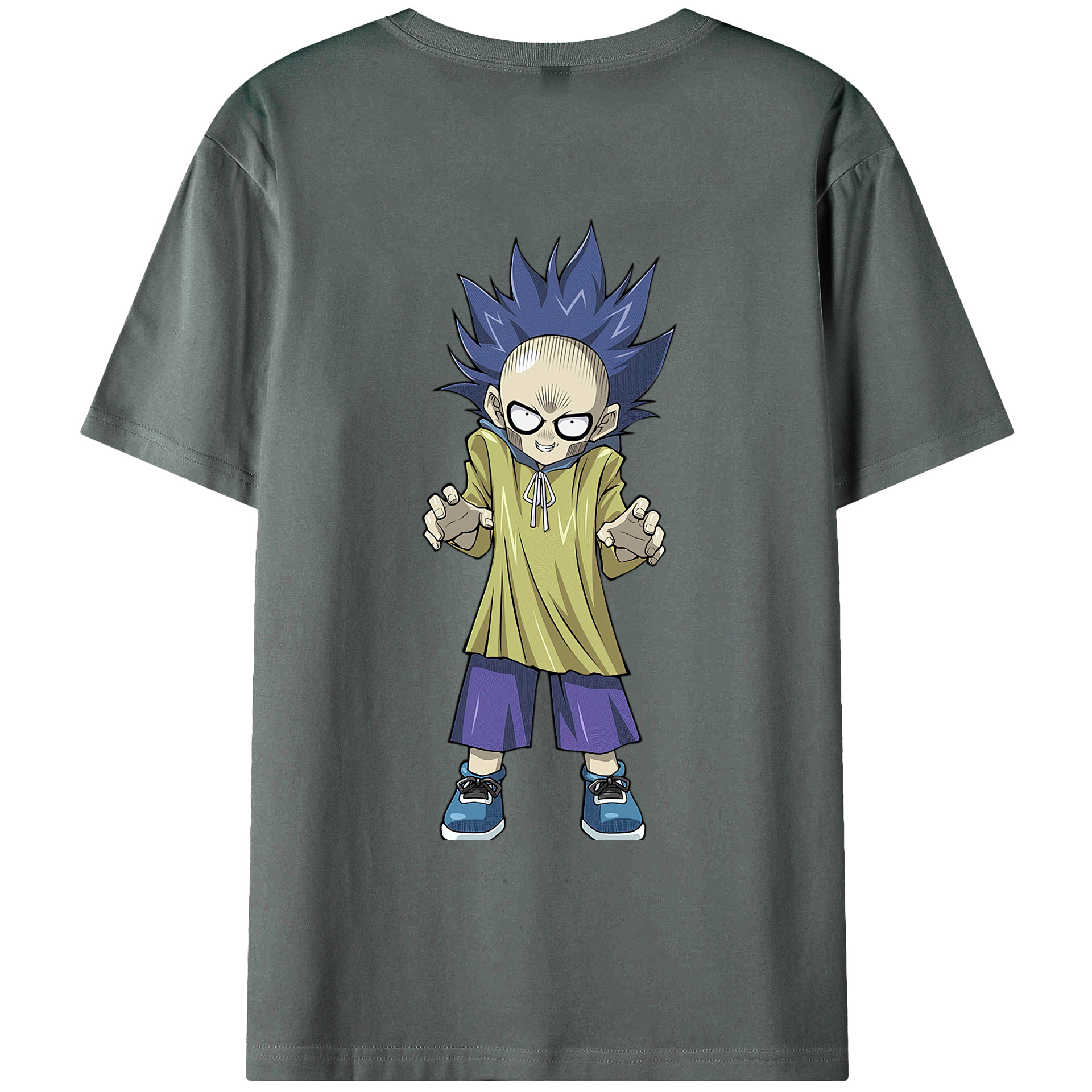 （画像用） 遊☆戯☆王 Yu-Gi-Oh! 綿100％ メンズ半袖Tシャツ（バックプリント） 通気性